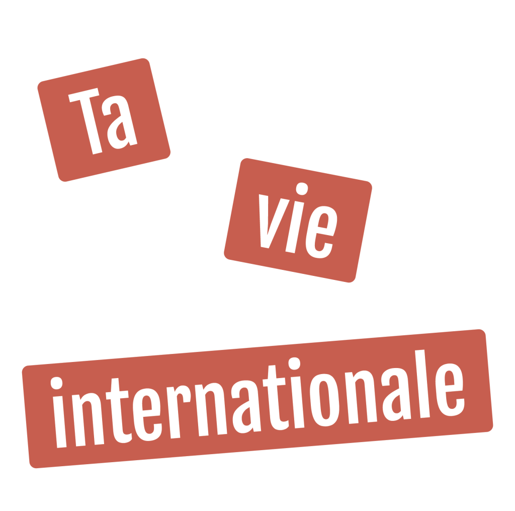 Logo Ta vie internationale blanc